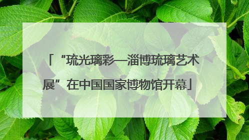 “琉光璃彩—淄博琉璃艺术展”在中国国家博物馆开幕