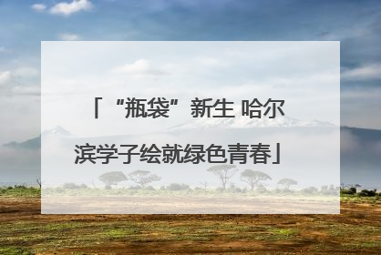 “瓶袋”新生 哈尔滨学子绘就绿色青春