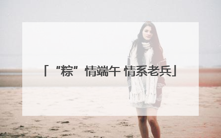 “粽”情端午 情系老兵