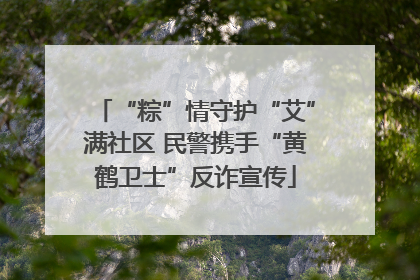 “粽”情守护“艾”满社区 民警携手“黄鹤卫士”反诈宣传