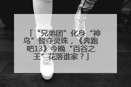 “兄弟团”化身“神鸟”智夺灵珠，《奔跑吧13》今晚“百谷之王”花落谁家？