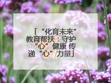 “化育未来”教育帮扶：守护“心”健康 传递“心”力量