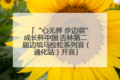 “心无界 步边疆”成长杯中国·吉林第二届边境马拉松系列赛（通化站）开赛