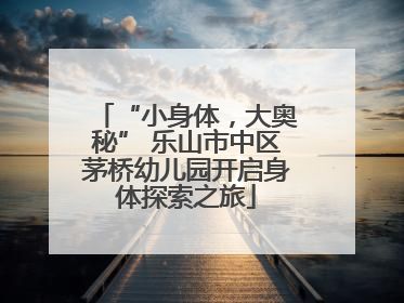 “小身体，大奥秘” 乐山市中区茅桥幼儿园开启身体探索之旅