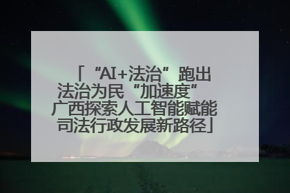 “AI+法治”跑出法治为民“加速度” 广西探索人工智能赋能司法行政发展新路径
