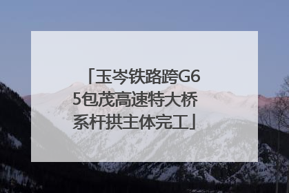 玉岑铁路跨G65包茂高速特大桥系杆拱主体完工