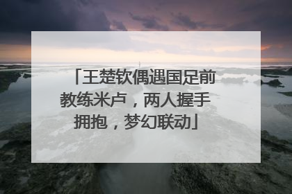 王楚钦偶遇国足前教练米卢，两人握手拥抱，梦幻联动
