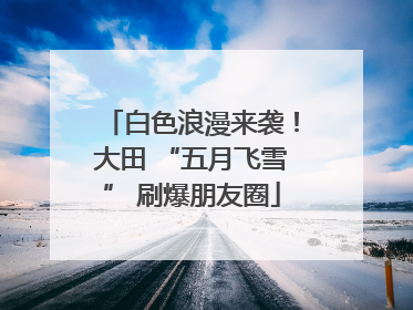 白色浪漫来袭！大田 “五月飞雪” 刷爆朋友圈