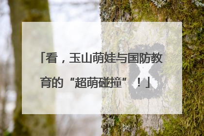 看，玉山萌娃与国防教育的“超萌碰撞”！