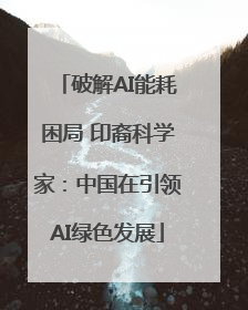 破解AI能耗困局 印裔科学家：中国在引领AI绿色发展