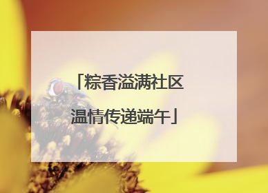 粽香溢满社区 温情传递端午