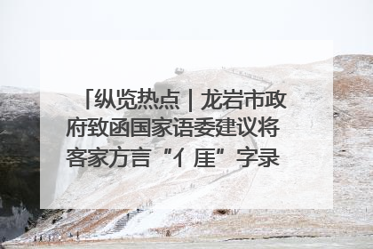 纵览热点｜龙岩市政府致函国家语委建议将客家方言“亻厓”字录入《新华字典》引发热议，当地回应