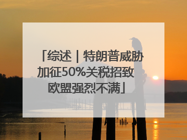综述｜特朗普威胁加征50%关税招致欧盟强烈不满