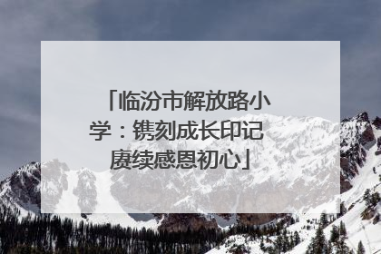 临汾市解放路小学：镌刻成长印记 赓续感恩初心