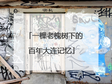 一棵老槐树下的百年大连记忆
