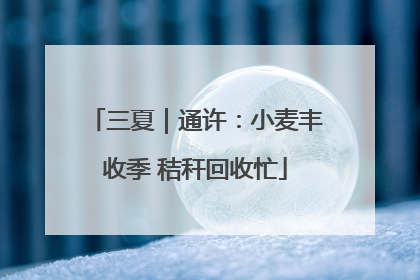 三夏｜通许：小麦丰收季 秸秆回收忙