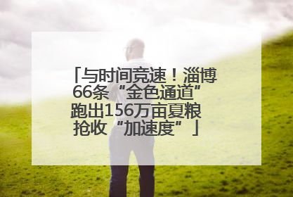 与时间竞速！淄博66条“金色通道”跑出156万亩夏粮抢收“加速度”