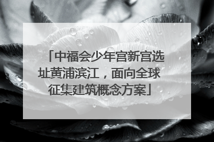 中福会少年宫新宫选址黄浦滨江，面向全球征集建筑概念方案