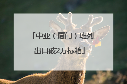 中亚（厦门）班列出口破2万标箱