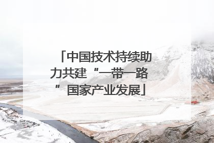 中国技术持续助力共建“一带一路”国家产业发展