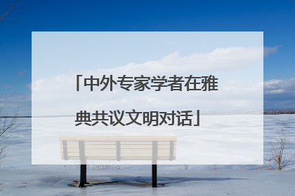 中外专家学者在雅典共议文明对话