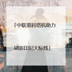 中联重科塔机助力刷新印尼天际线