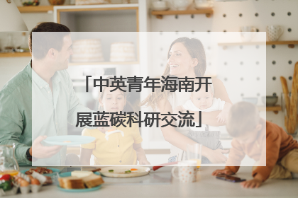 中英青年海南开展蓝碳科研交流