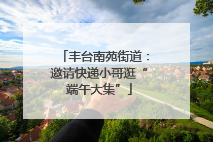 丰台南苑街道：邀请快递小哥逛“端午大集”