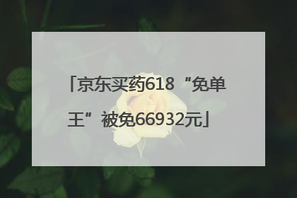 京东买药618“免单王”被免66932元