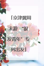 京津冀周末游 “银发青年”专列出发