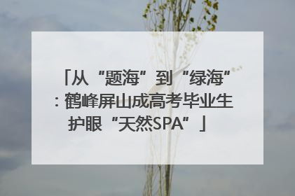从“题海”到“绿海”：鹤峰屏山成高考毕业生护眼“天然SPA”