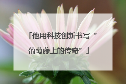 他用科技创新书写“葡萄藤上的传奇”