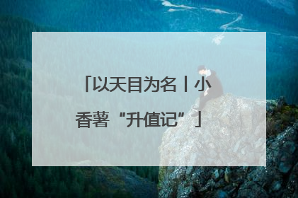 以天目为名丨小香薯“升值记”
