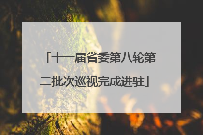 十一届省委第八轮第二批次巡视完成进驻
