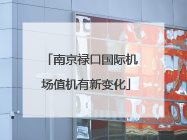 南京禄口国际机场值机有新变化