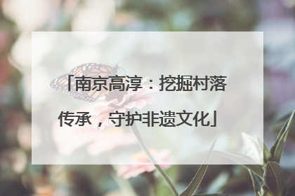 南京高淳：挖掘村落传承，守护非遗文化