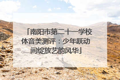 南阳市第二十一学校体音美测评：少年跃动间绽放艺韵风华