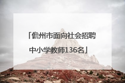 儋州市面向社会招聘中小学教师136名