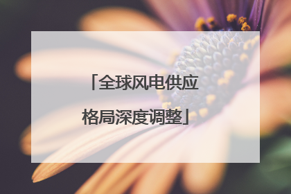 全球风电供应格局深度调整