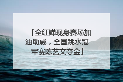 全红婵现身赛场加油助威，全国跳水冠军赛陈艺文夺金