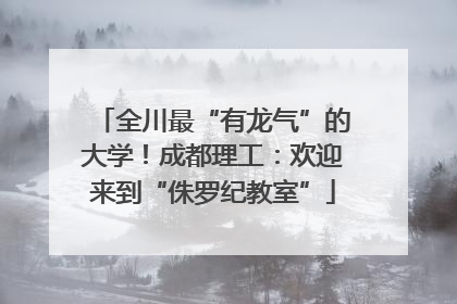 全川最“有龙气”的大学！成都理工：欢迎来到“侏罗纪教室”
