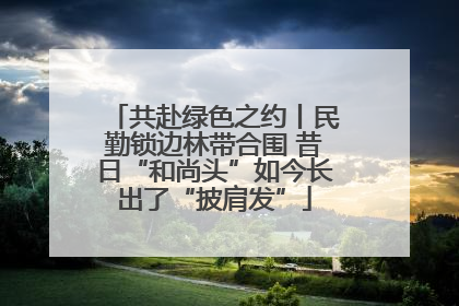 共赴绿色之约丨民勤锁边林带合围 昔日“和尚头”如今长出了“披肩发”