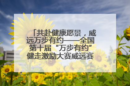 共赴健康愿景，威远万步有约——全国第十届“万步有约”健走激励大赛威远赛区启动仪式