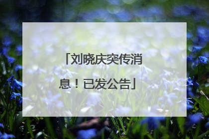 刘晓庆突传消息！已发公告