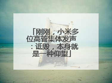 刚刚，小米多位高管集体发声：诋毁，本身就是一种仰望