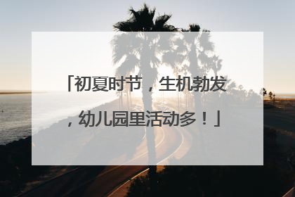 初夏时节，生机勃发，幼儿园里活动多！