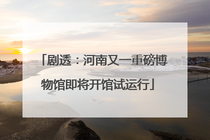 剧透：河南又一重磅博物馆即将开馆试运行