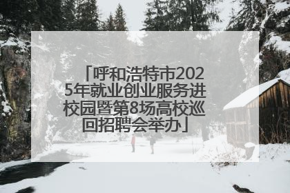 呼和浩特市2025年就业创业服务进校园暨第8场高校巡回招聘会举办