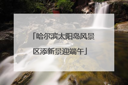 哈尔滨太阳岛风景区添新景迎端午