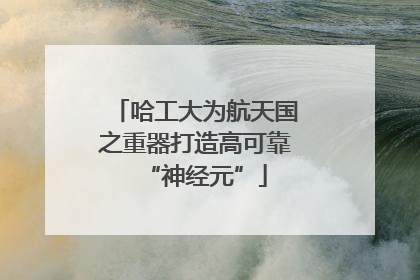 哈工大为航天国之重器打造高可靠“神经元”